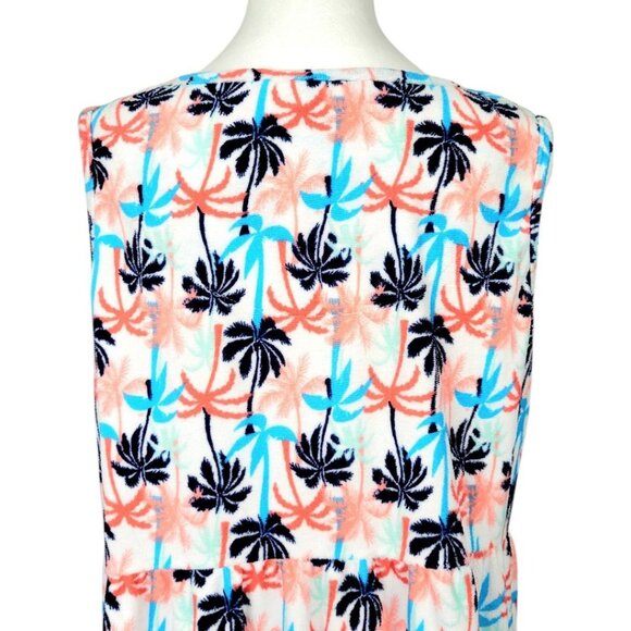 Rene Rofe Womens L Fun Tropical Palm Tree Lounge Dress/Sleepwear/Swim Cover-up - Picture 5 of 15